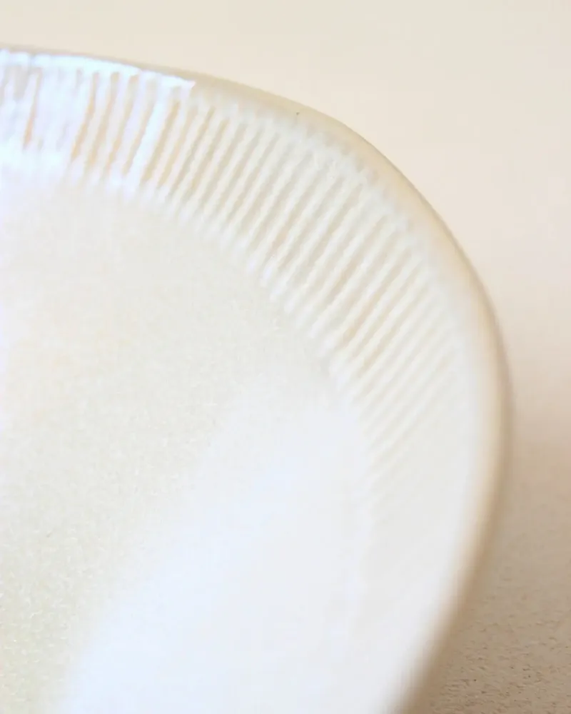 Platter and bowls - GAUDINA - Large stoneware serving dish – Dune - MASAME