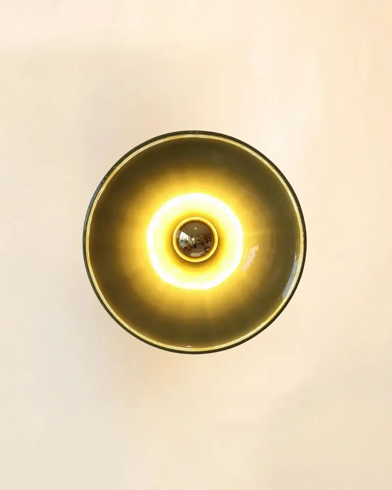 Wall lamps - Gigaro L - Glazed ceramic wall light Ø30 – Romarin - MASAME