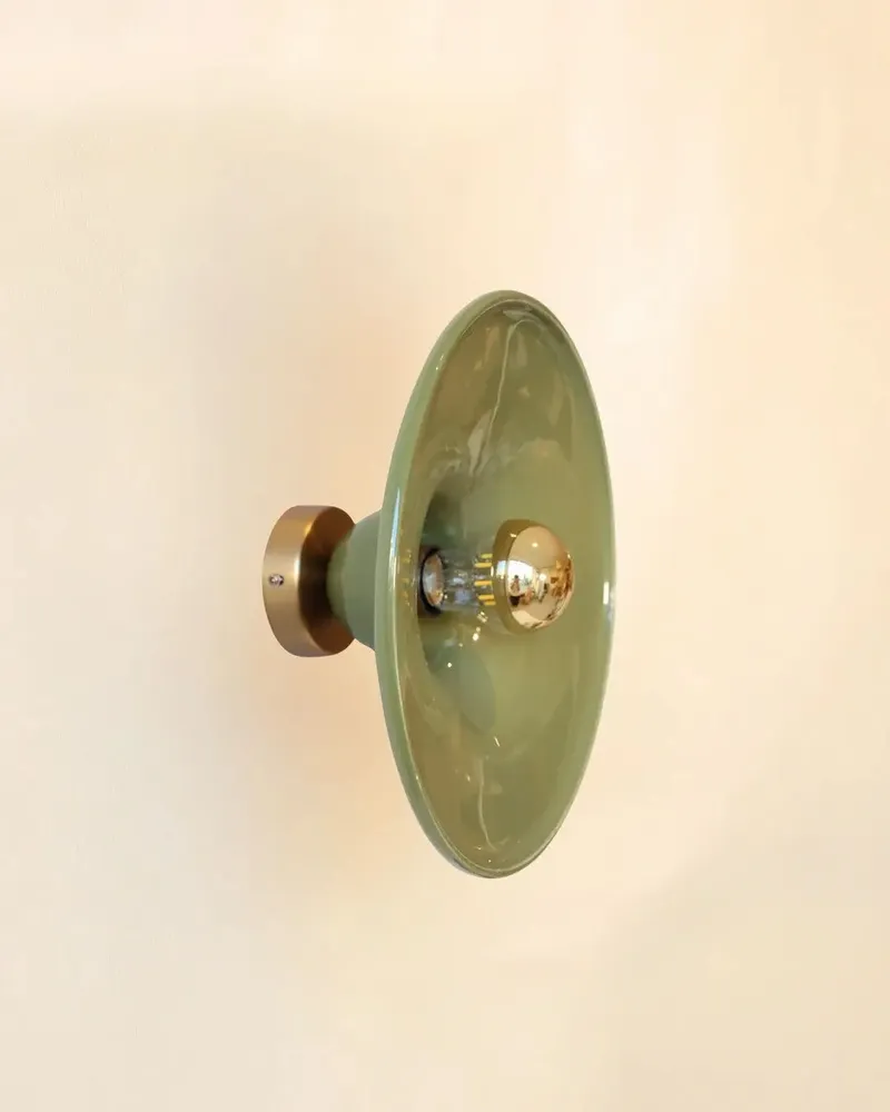 Wall lamps - Gigaro L - Glazed ceramic wall light Ø30 – Romarin - MASAME