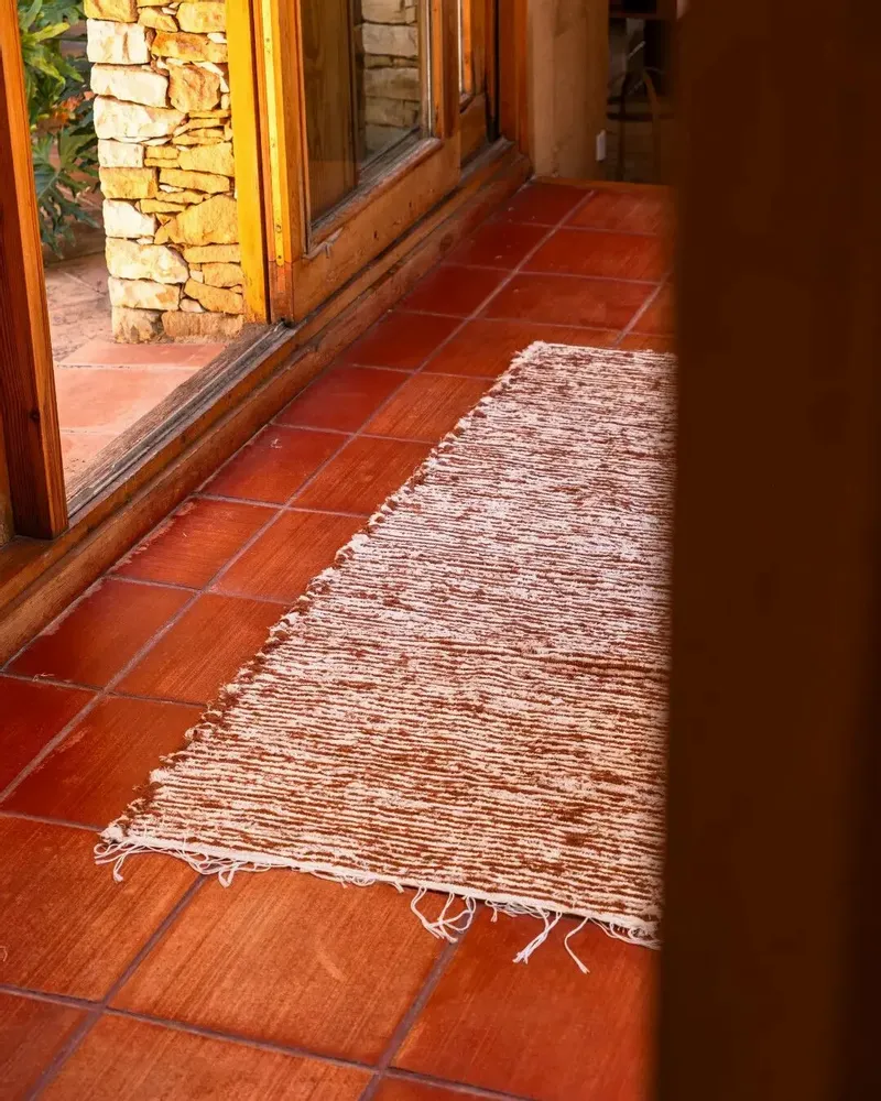 Tapis - TARIFA - Tapis 100% coton Sienne – 70×200 - MASAME
