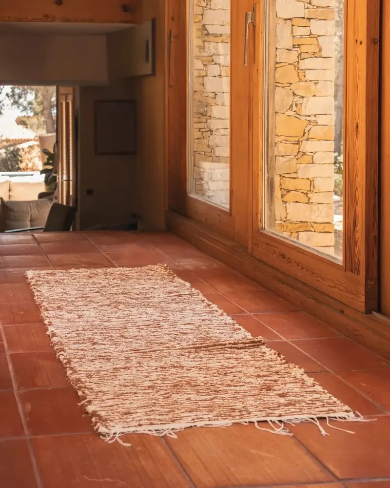 Tapis - TARIFA - Tapis 100% coton Sienne – 70×200 - MASAME