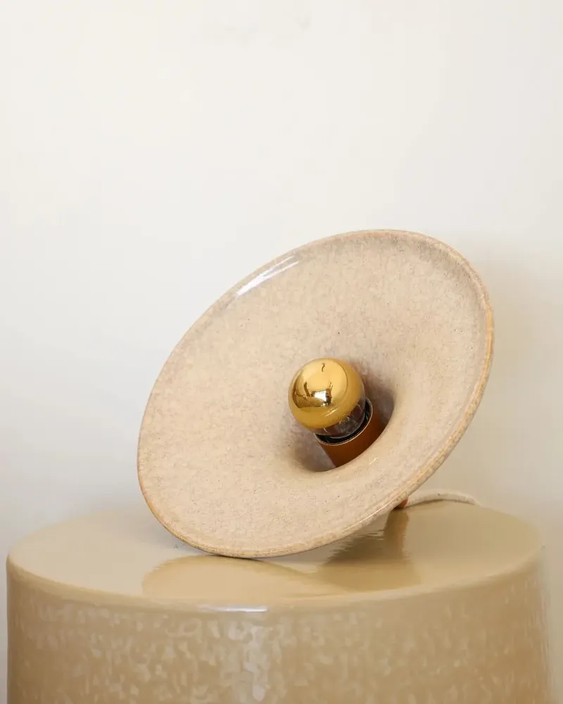 Appliques - Gigaro M - Baladeuse céramique émaillée Ø23 – Sable - MASAME