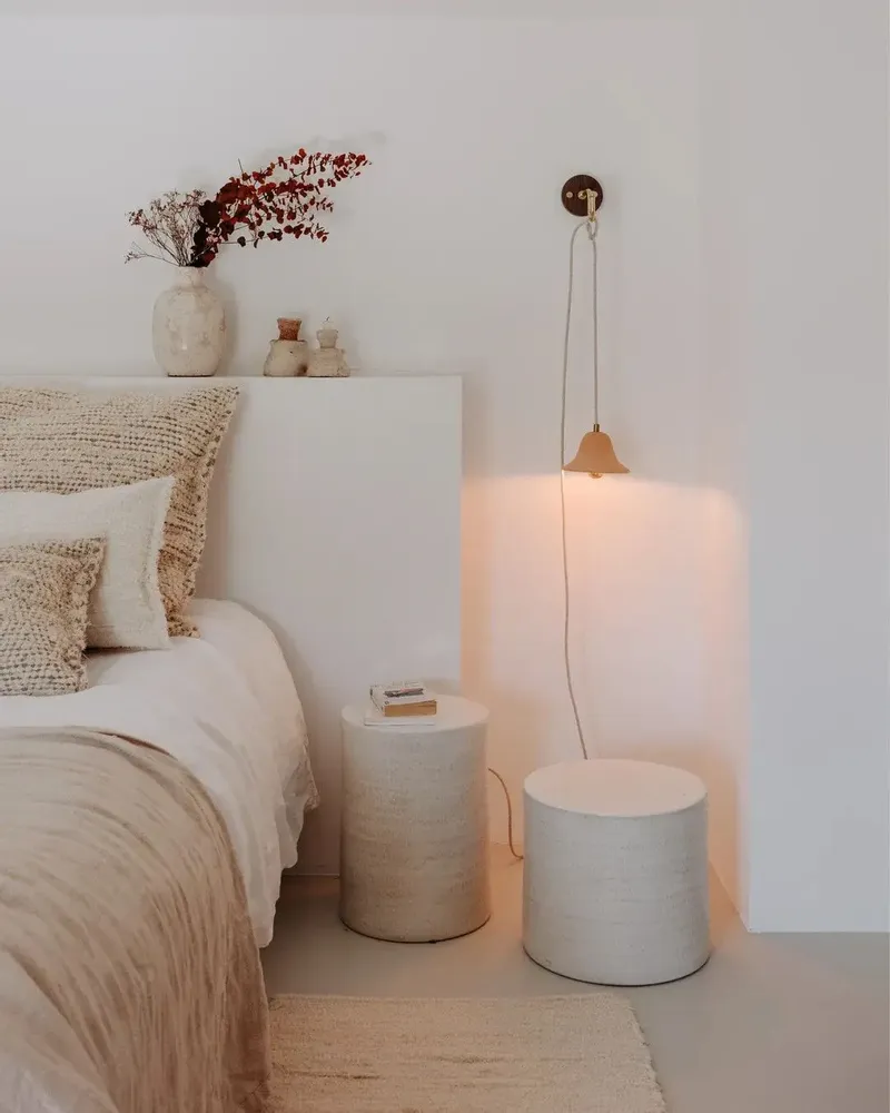 Wall lamps - Gigaro S - Raw ceramic portable lamp Ø16 cm – Terracotta - MASAME