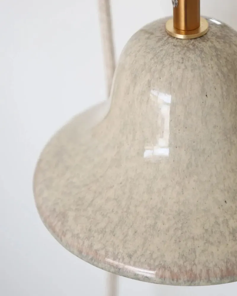 Wall lamps - Gigaro S - Glazed ceramic portable lamp Ø16 – Sable - MASAME