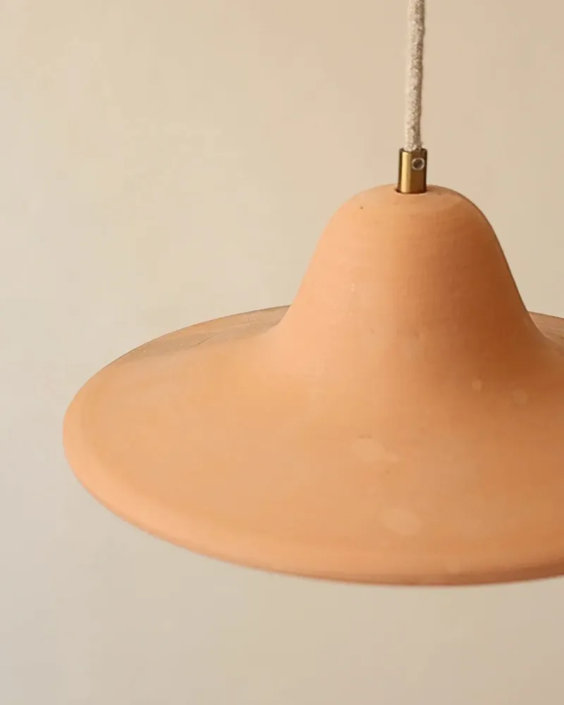 Suspensions - Gigaro L - Suspension céramique brute Ø30 cm – Terracotta - MASAME