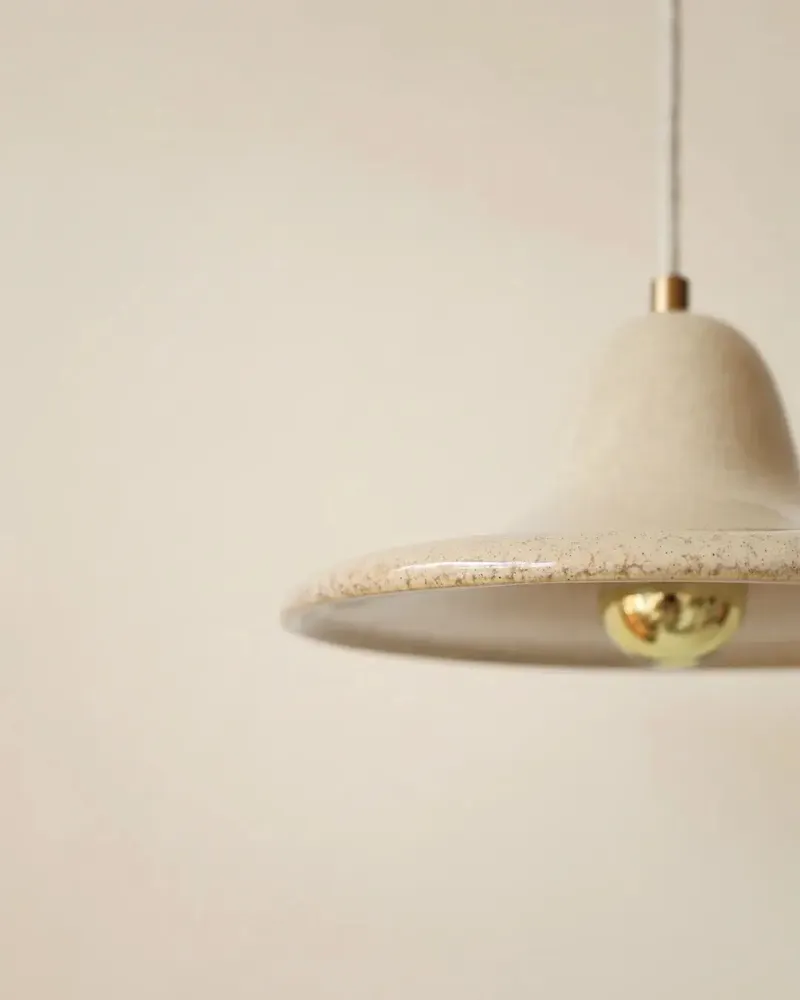 Suspensions - Gigaro M - Suspension Céramique émaillée Ø23 cm – Sable - MASAME