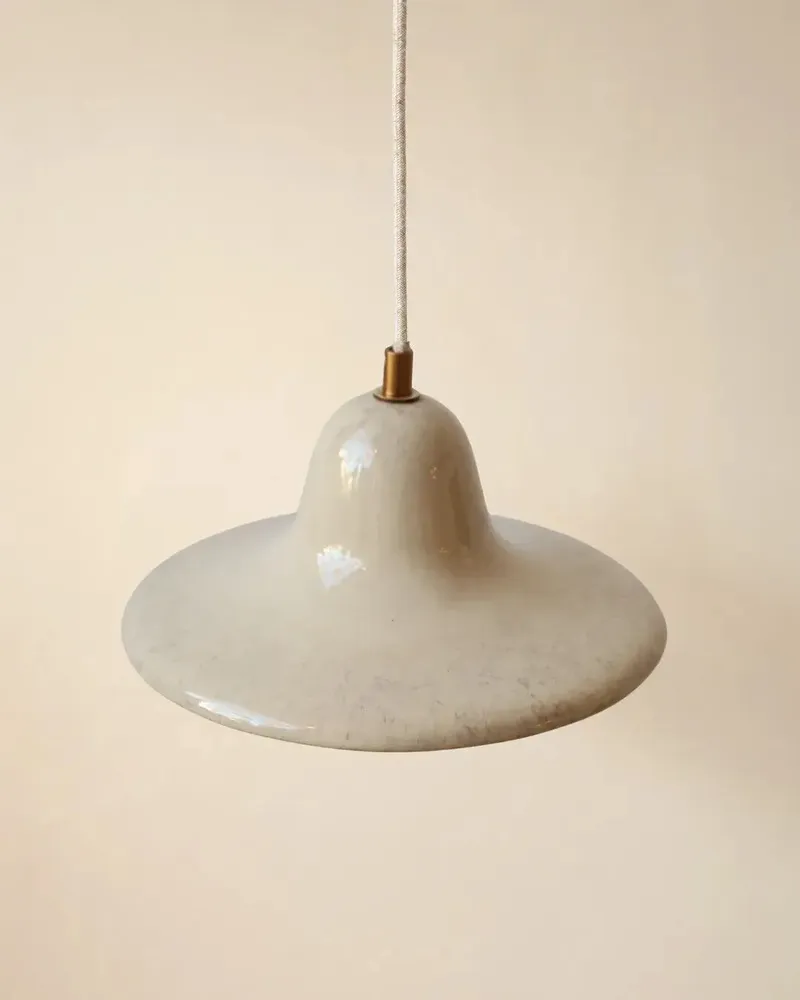 Suspensions - Gigaro M - Suspension Céramique émaillée Ø23 cm – Sable - MASAME