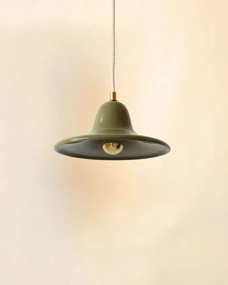 Suspensions - Gigaro M - Suspension Céramique émaillée Ø23 cm – Romarin - MASAME