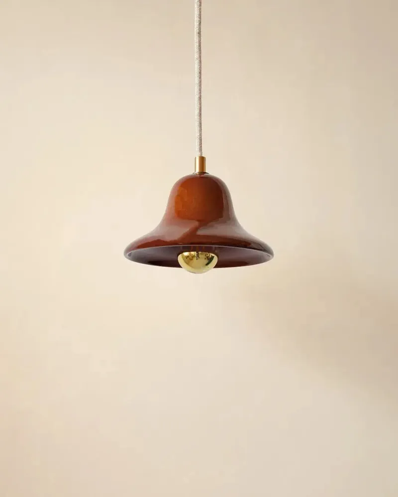 Suspensions - Gigaro S - Suspension Céramique émaillée Ø16 cm – Terre Brulée - MASAME
