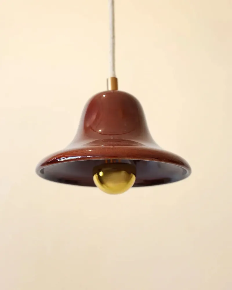 Suspensions - Gigaro S - Suspension Céramique émaillée Ø16 cm – Terre Brulée - MASAME