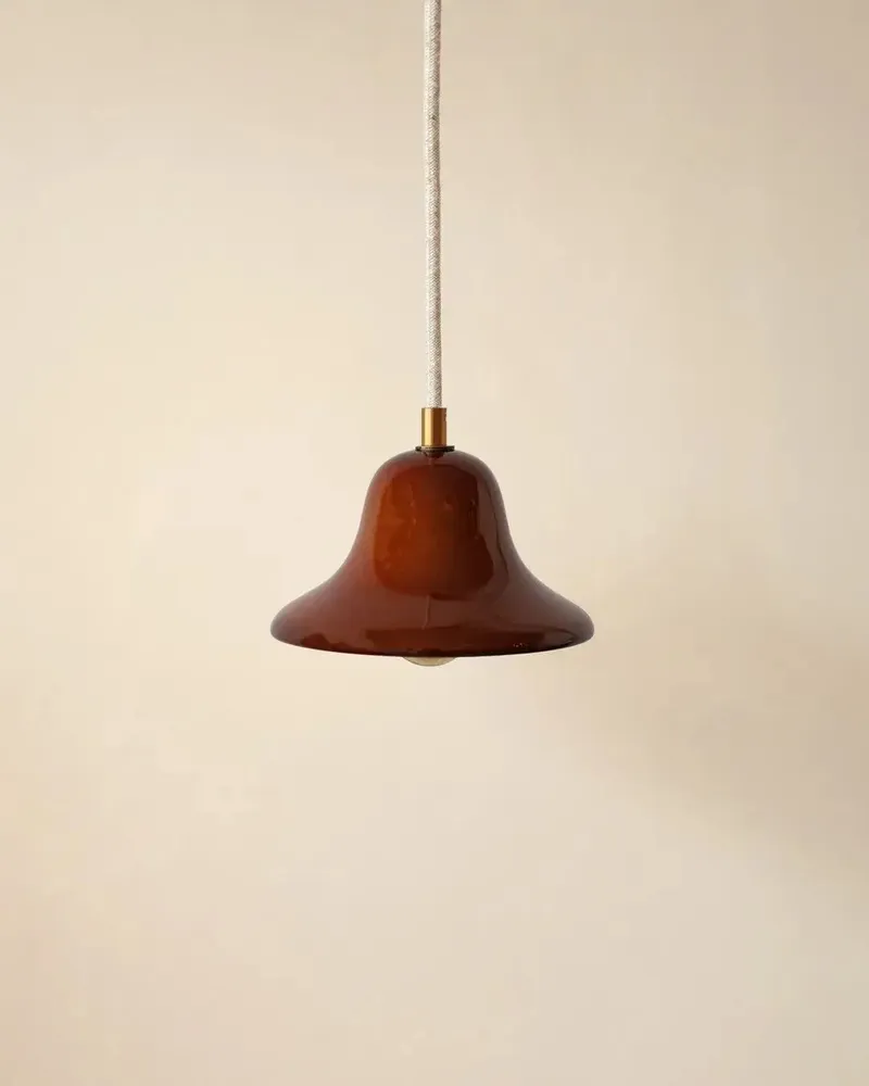 Suspensions - Gigaro S - Suspension Céramique émaillée Ø16 cm – Terre Brulée - MASAME