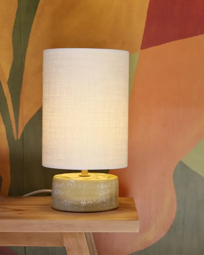 Table lamps - SORMIOU S - Ceramic table lamp Lin H38 cm – jute shade - MASAME