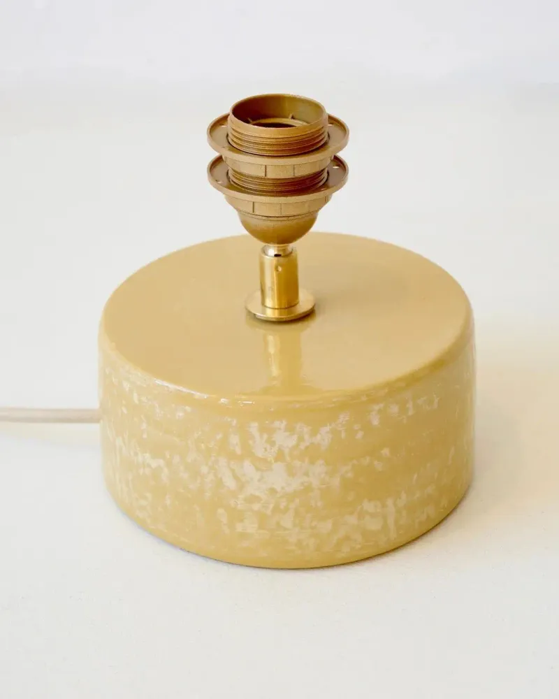 Table lamps - SORMIOU S - Ceramic table lamp Safran H38 cm – jute shade - MASAME