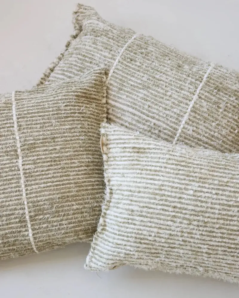 Coussins - TARIFA - Coussin 100% coton Chanvre – Rectangle 45×70 - MASAME