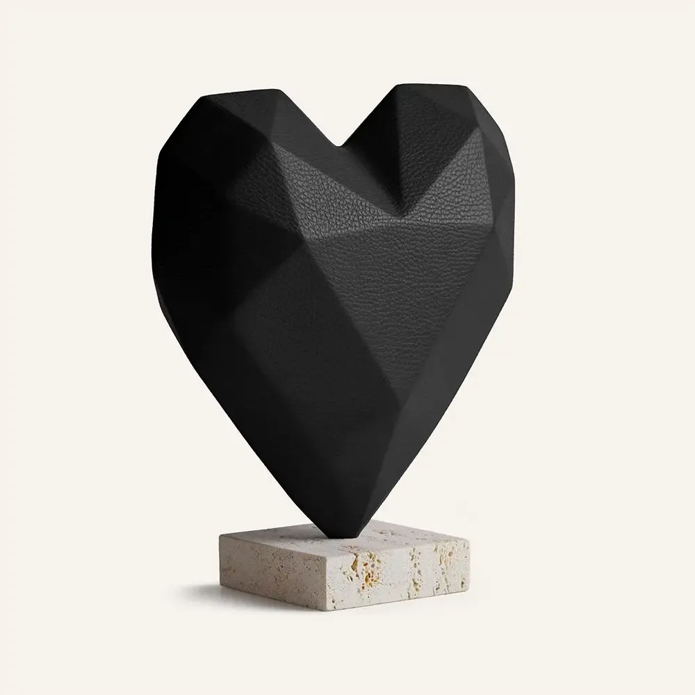 Objets de décoration - Ornement en cuir en forme de cœur CORIS - LIMAC DESIGN