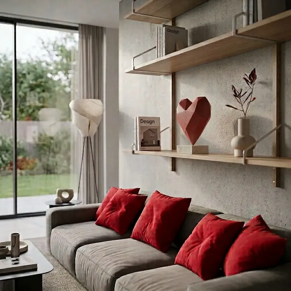Objets de décoration - Ornement en cuir en forme de cœur CORIS - LIMAC DESIGN