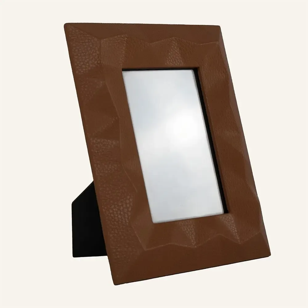 Design objects - Picture frame in hammered leather FRAMY - LIMAC DESIGN