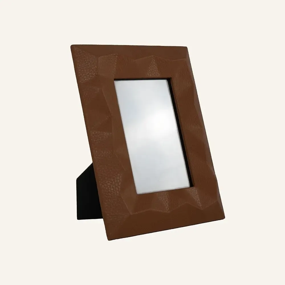 Design objects - Picture frame in hammered leather FRAMY - LIMAC DESIGN