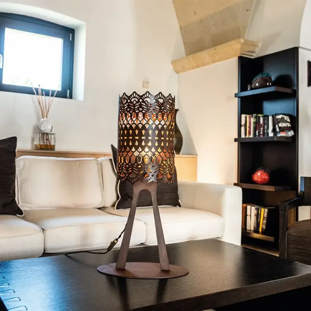 Table lamps - Nonna Concettina table lamp - PUGLIA CORTEN LOVE
