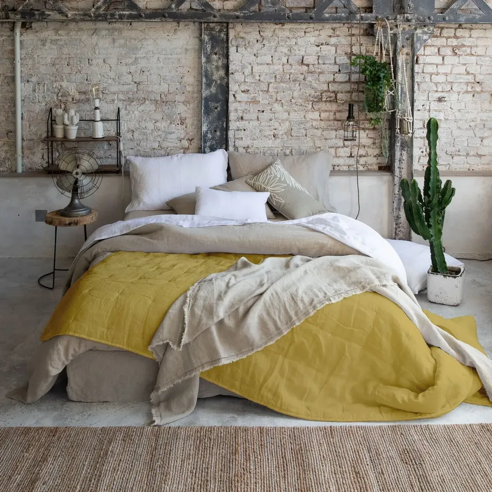 Linge de lit - Jeté de lit Zeff Absynthe 180 x 260 - MAISON VIVARAISE - SDE VIVARAISE WINKLER