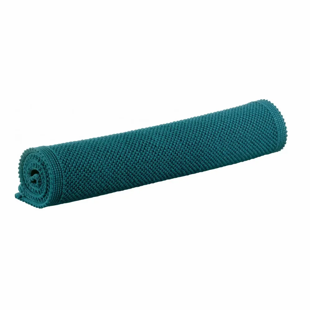 Autres linges de bain - Tapis de bain uni Etia Paon 54 x 64 - MAISON VIVARAISE - SDE VIVARAISE WINKLER