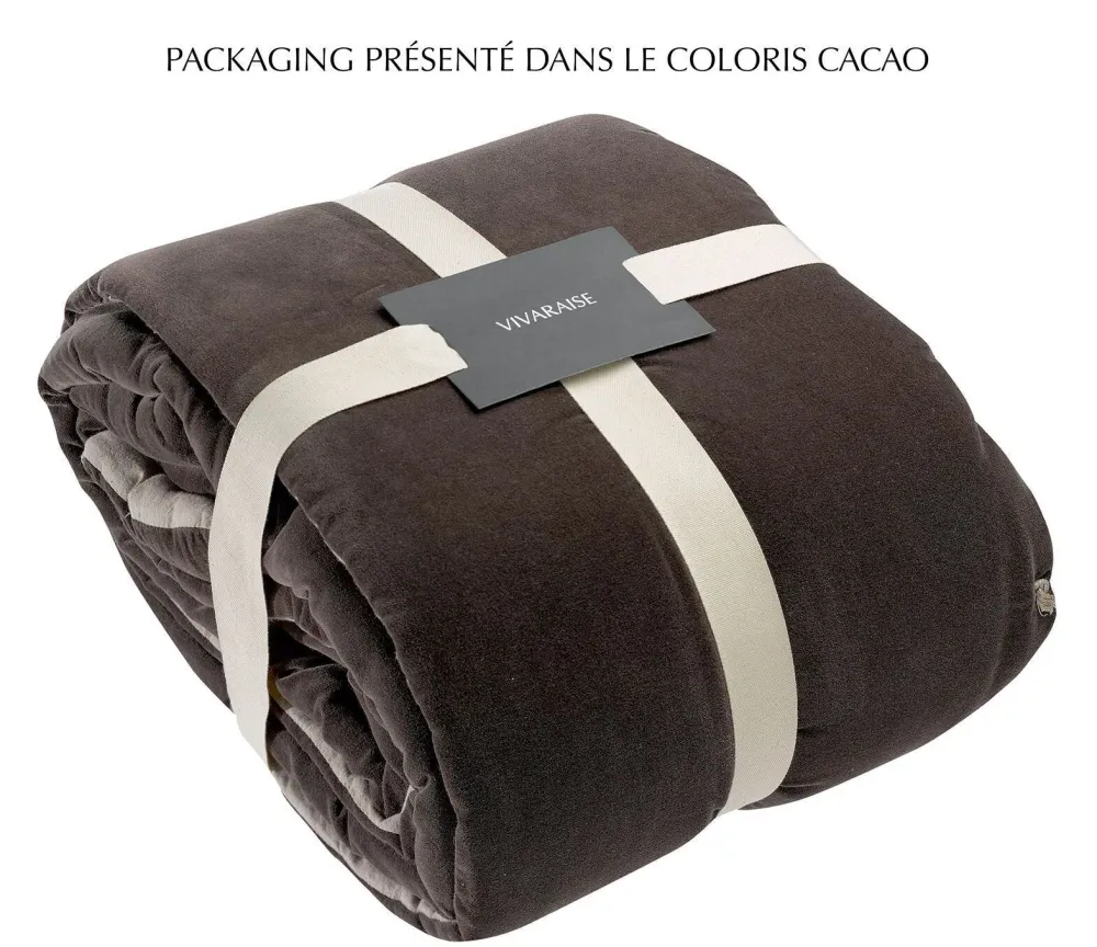 Throw blankets - Elise Knotted Dots Throw Blanket Maïs 140 X 200 - MAISON VIVARAISE - SDE VIVARAISE WINKLER