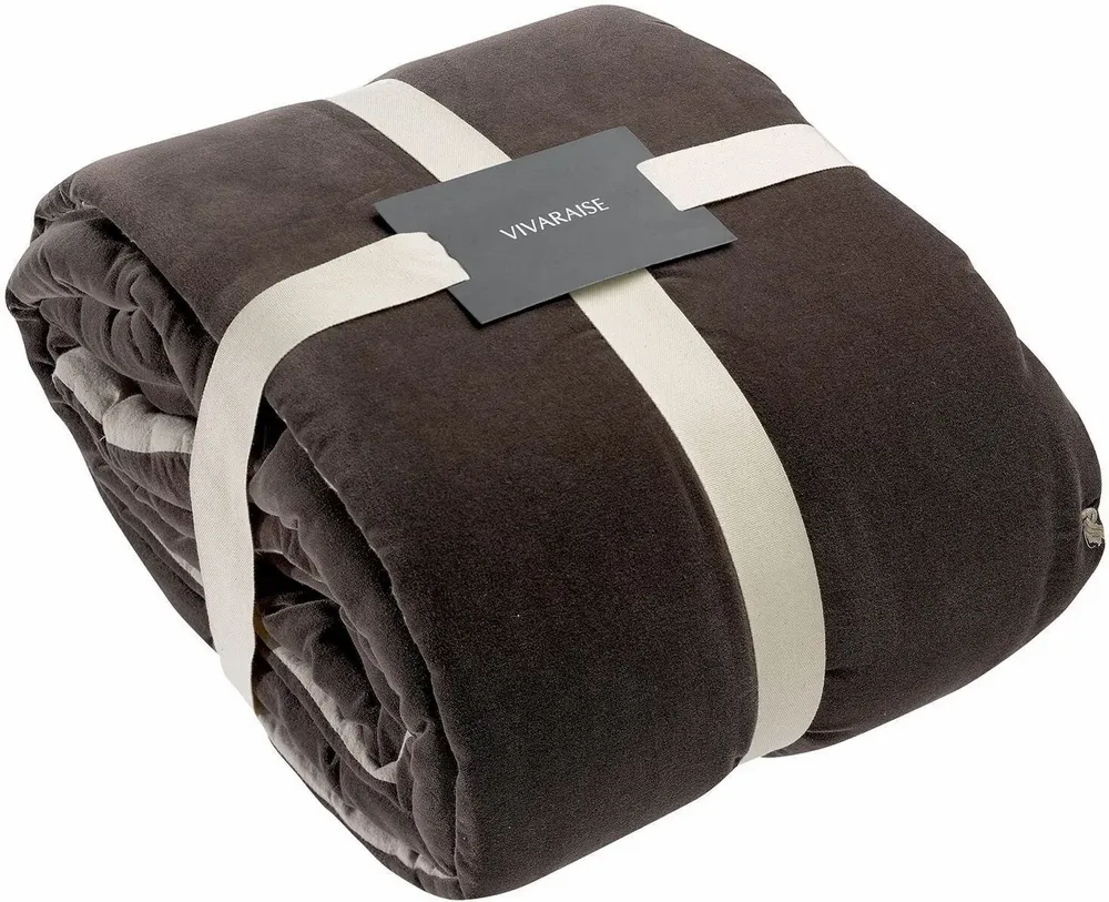 Throw blankets - Elise Knotted Dots Throw Blanket Riviera 140 X 200 - MAISON VIVARAISE - SDE VIVARAISE WINKLER
