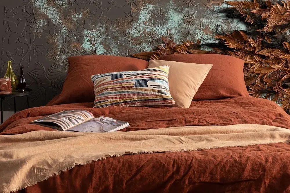 Plaids - Plaid Zeff nomade Caramel 130 x 180 - MAISON VIVARAISE - SDE VIVARAISE WINKLER