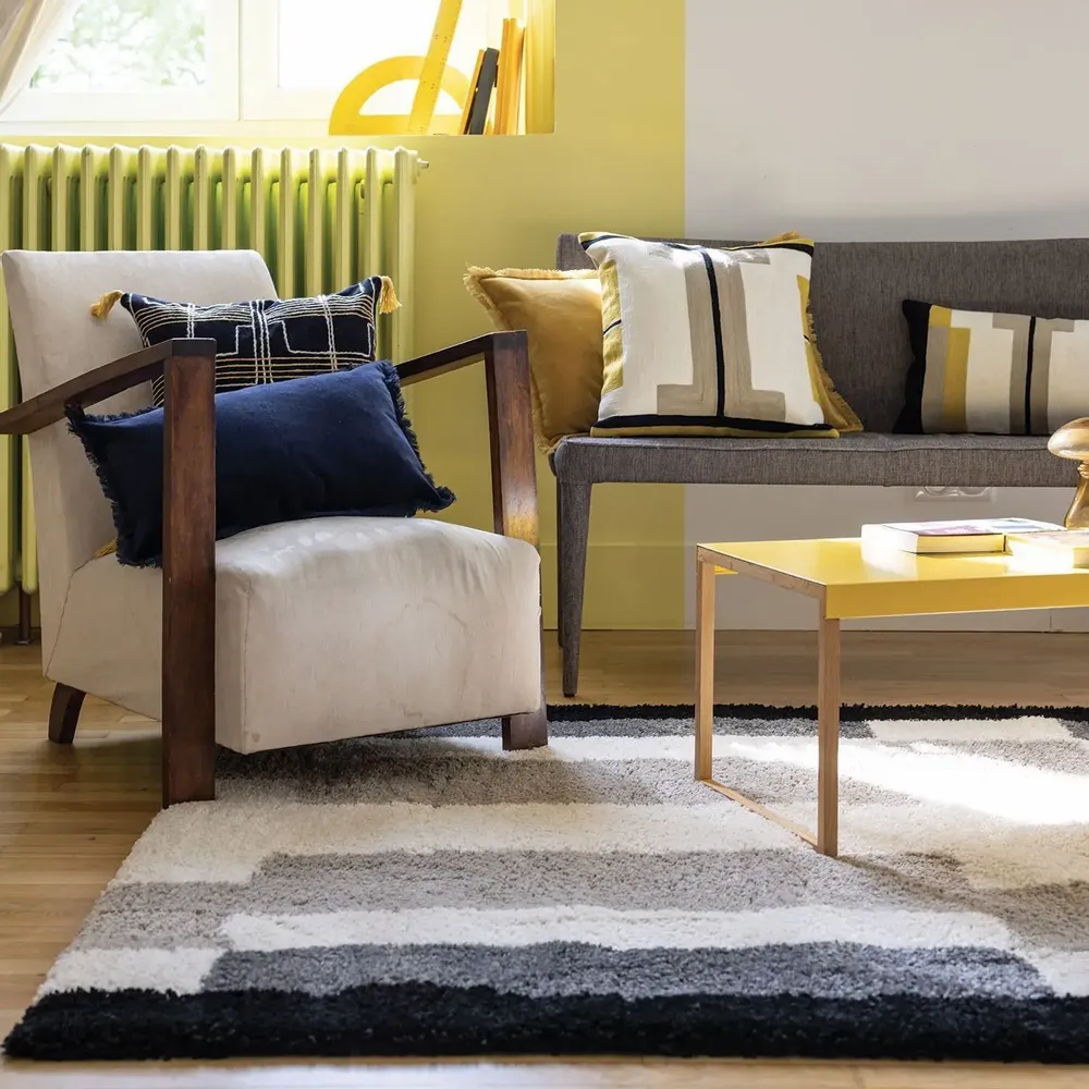 Cushions - Plain Cushion Fara Marine 45 X 45 - MAISON VIVARAISE - SDE VIVARAISE WINKLER