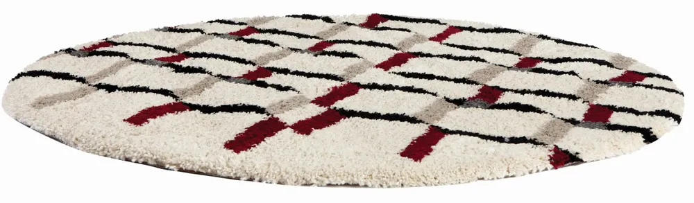 Tapis - Tapis Erika Neige diamètre 160 cm - MAISON VIVARAISE - SDE VIVARAISE WINKLER