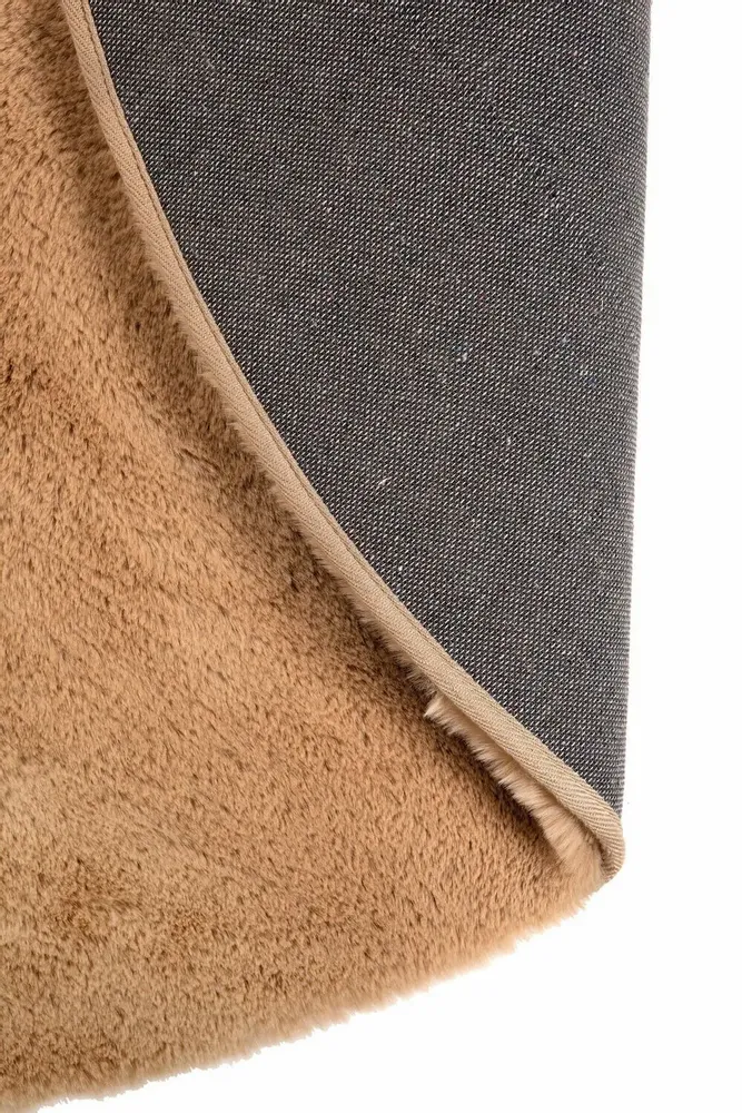 Tapis - Tapis Eddy Camel diamètre 160 cm - MAISON VIVARAISE - SDE VIVARAISE WINKLER