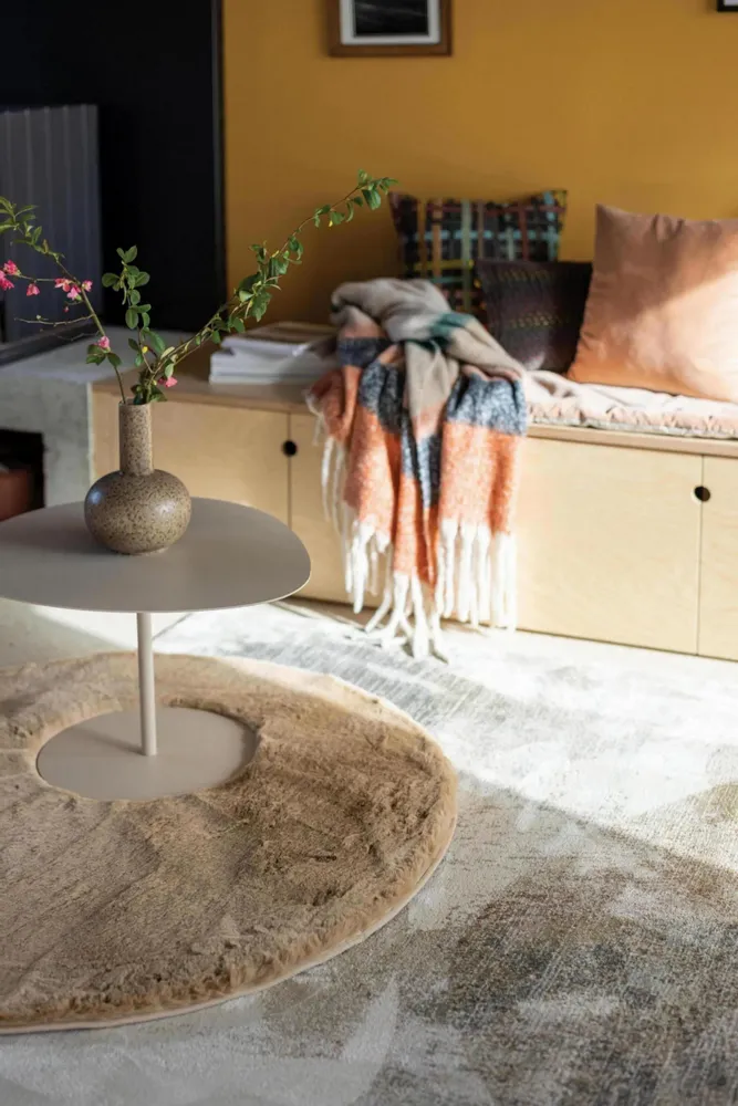 Tapis - Tapis Eddy Camel diamètre 160 cm - MAISON VIVARAISE - SDE VIVARAISE WINKLER