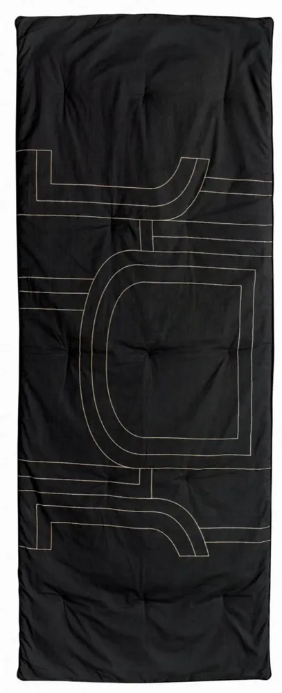 Bed linens - Jaden bed runner Caviar 90 X 240 - MAISON VIVARAISE - SDE VIVARAISE WINKLER