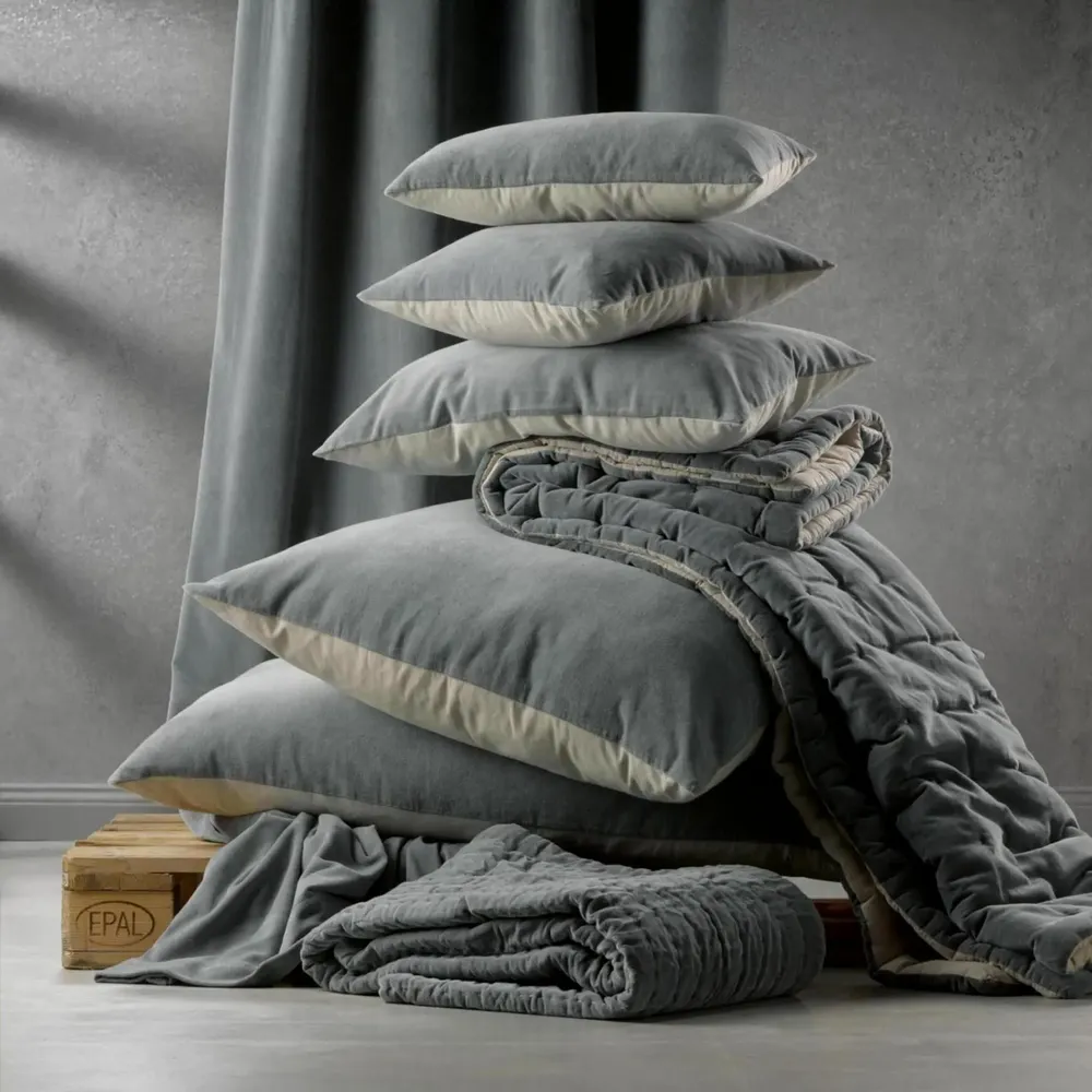 Cushions - Cushion Elise Absynthe 40 X 65 - MAISON VIVARAISE - SDE VIVARAISE WINKLER