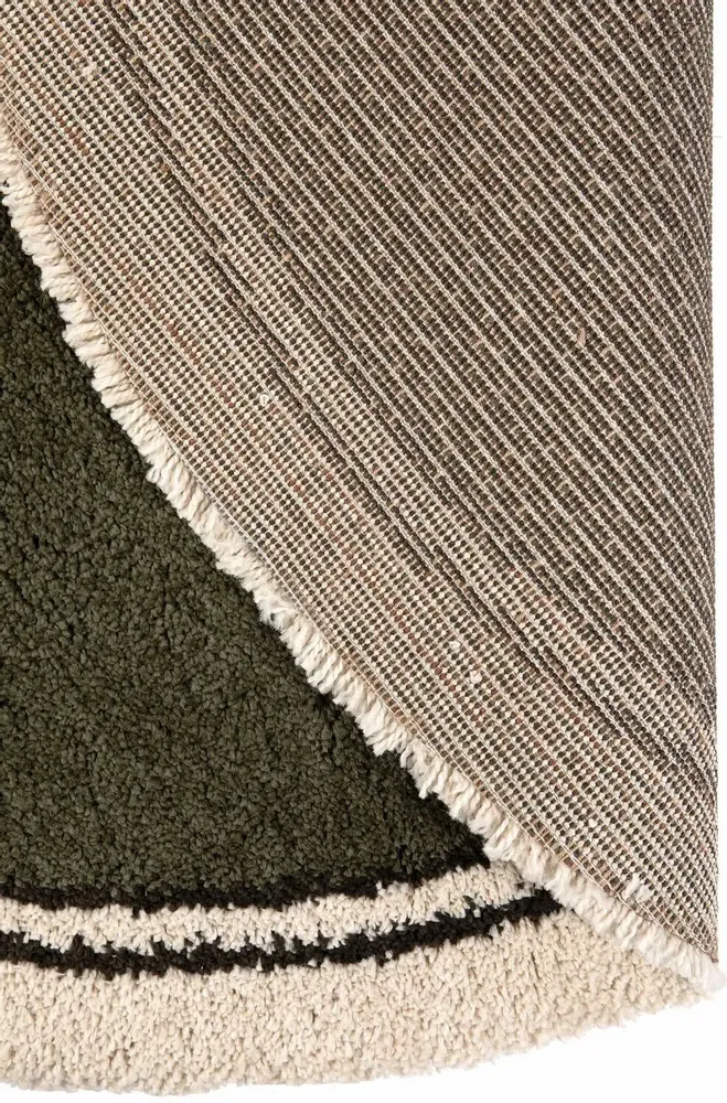 Tapis - Tapis Many Olive diamètre 160 cm - MAISON VIVARAISE - SDE VIVARAISE WINKLER