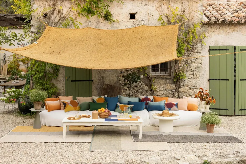 Coussins - Coussin Zeff Céleste Cuivre 40 x 65 - MAISON VIVARAISE - SDE VIVARAISE WINKLER