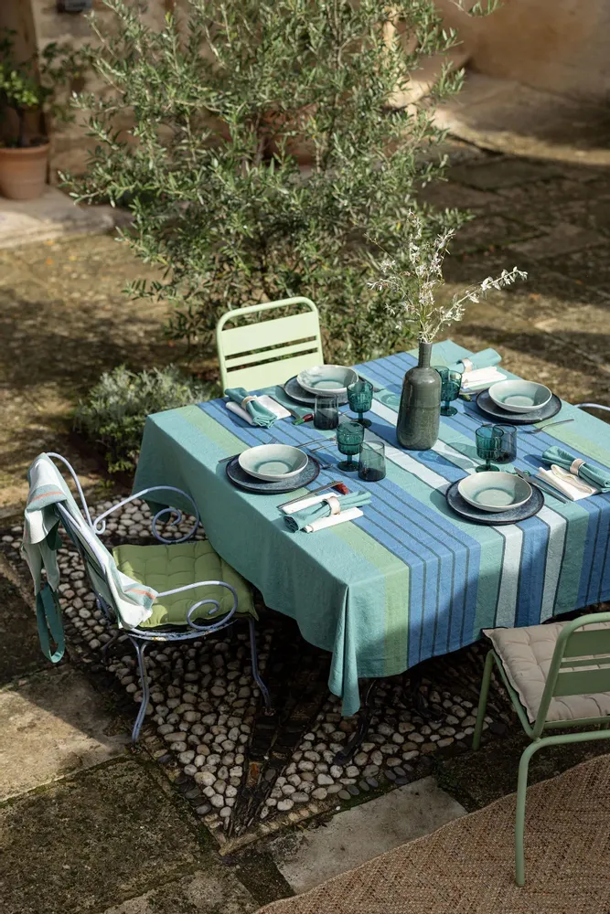 Chaises - Galette de chaise Grace recyclée Vert jardin 40 x 40 x 3 cm - MAISON VIVARAISE - SDE VIVARAISE WINKLER