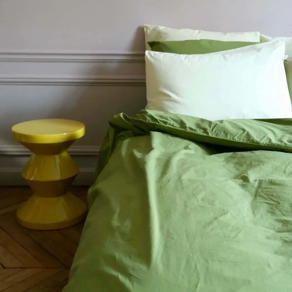 Linge de lit - Housse de couette Celeste pistacchio - MAISON VIVARAISE - SDE VIVARAISE WINKLER