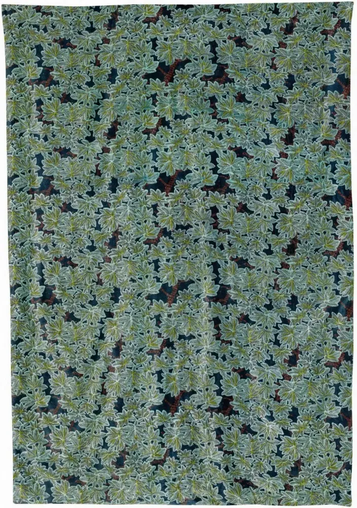 Plaids - Plaid imprimé Ariane Pétrole 135 x 200 - MAISON VIVARAISE - SDE VIVARAISE WINKLER