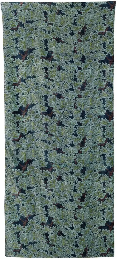 Plaids - Edredon imprimé Ariane Pétrole 85 x 200 - MAISON VIVARAISE - SDE VIVARAISE WINKLER