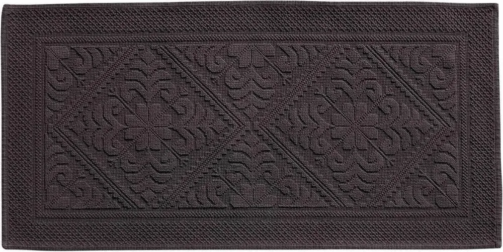 Autres linges de bain - Tapis de bain Enzo Ébène 54 x 110 - MAISON VIVARAISE - SDE VIVARAISE WINKLER