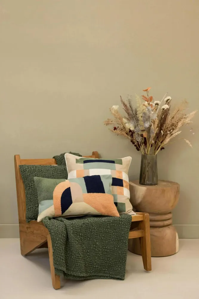 Linge de lit - Jeté Tana Olive 180 x 260 - MAISON VIVARAISE - SDE VIVARAISE WINKLER