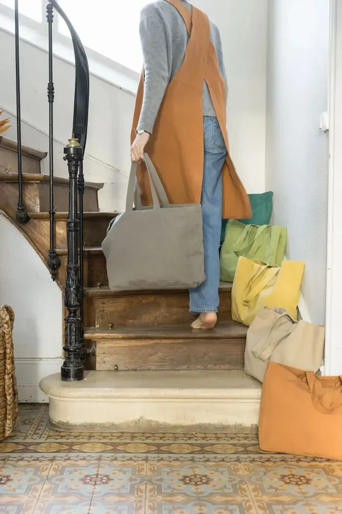 Bags and totes - Grace Recycled Shopping Bag Paon 35 X 40 X 15 - MAISON VIVARAISE - SDE VIVARAISE WINKLER