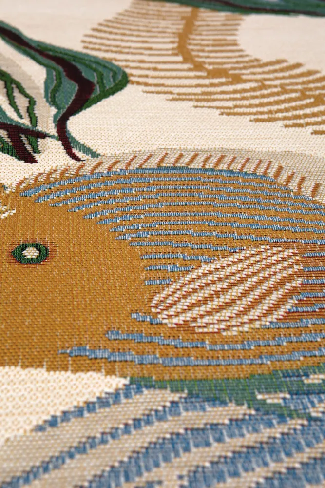 Tapis - Tapis Dori outdoor Lagon Diamètre 160 cm - MAISON VIVARAISE - SDE VIVARAISE WINKLER