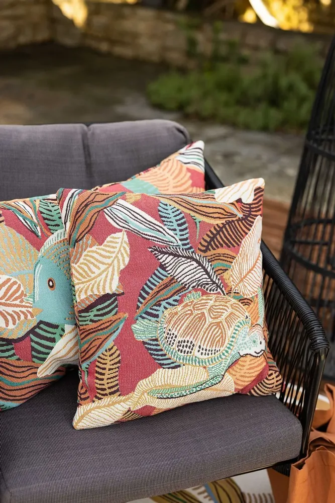 Cushions - Dori Outdoor Cushion Papaye 45 X 45 - MAISON VIVARAISE - SDE VIVARAISE WINKLER