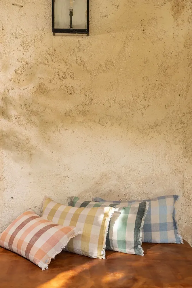 Cushions - Kate Printed Cushion Thym 30 X 50 - MAISON VIVARAISE - SDE VIVARAISE WINKLER