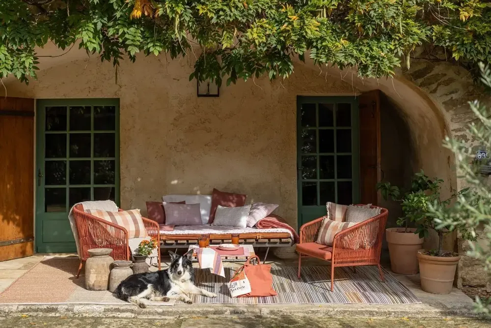 Coussins - Coussin imprimé Kate Terracotta 45 x 45 - MAISON VIVARAISE - SDE VIVARAISE WINKLER