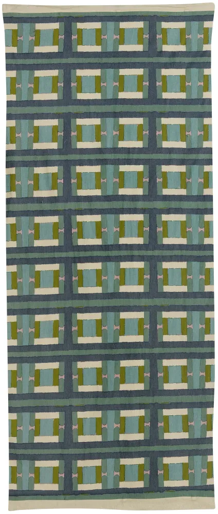Plaids - Edredon imprimé Taho Vert de gris 85 x 200 - MAISON VIVARAISE - SDE VIVARAISE WINKLER