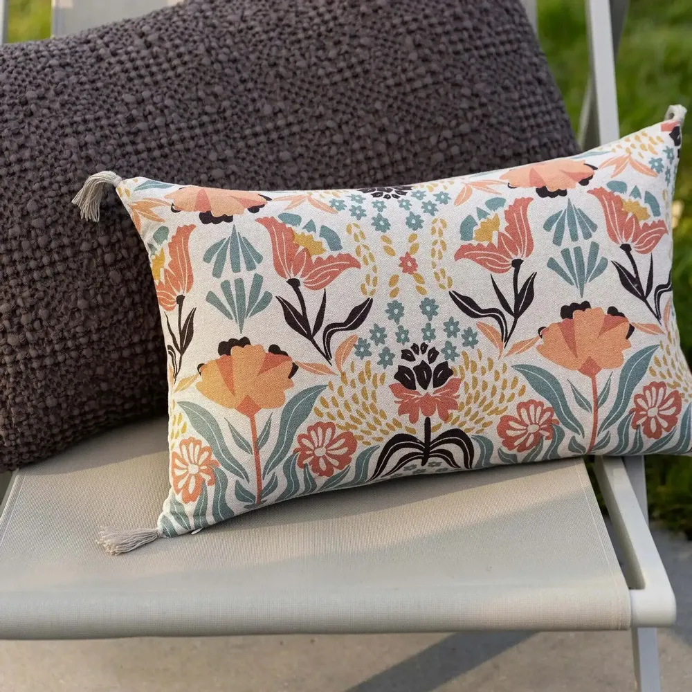 Coussins - Coussin imprimé Youri Multico 30 x 50 - MAISON VIVARAISE - SDE VIVARAISE WINKLER