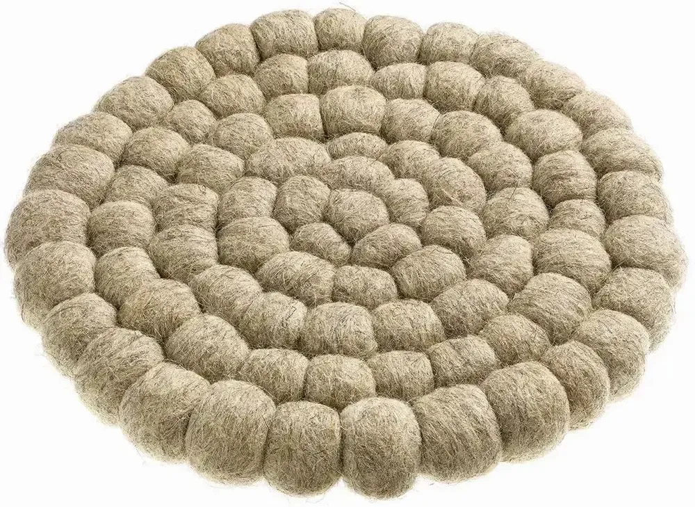 Table mat - Brian Recycled Trivet Naturel Diamètre 20 - MAISON VIVARAISE - SDE VIVARAISE WINKLER
